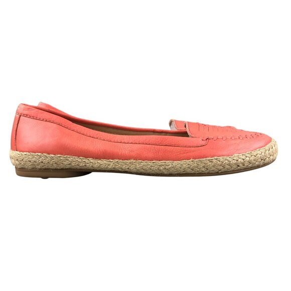 Sofft Women's Size 10M Malia Pink Leather Closed Toe Slip On Espadrilles Flats - Picture 1 of 15